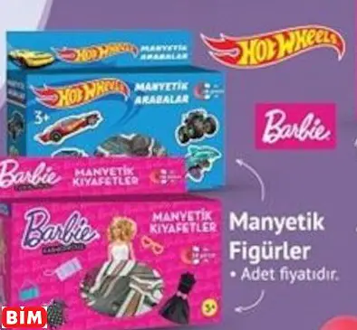 HOTWHEELS - BARBİE MANYETİK FİGÜRLER